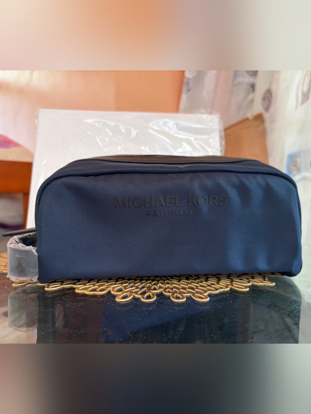 Michael Kors Navy Travel Dopp Kit